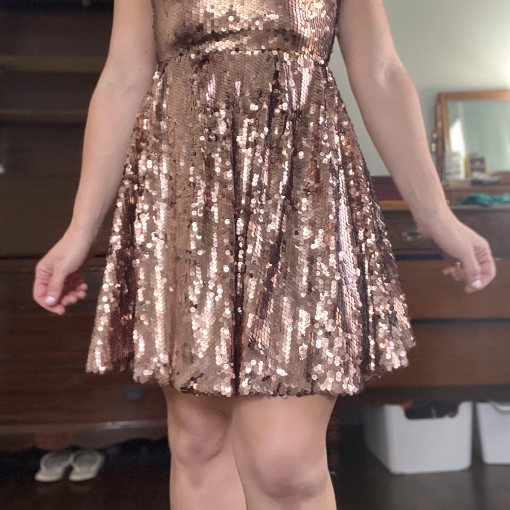 NWT BEBE sequin Dress Size S
